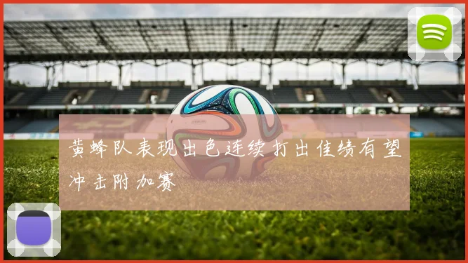 黄蜂队表现出色连续打出佳绩有望冲击附加赛